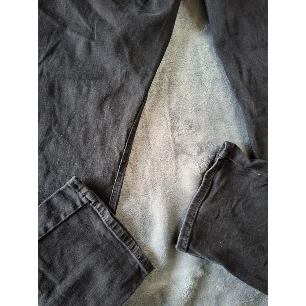 Levi Strauss Co WaterLess Mens Charcoal Black Straight Leg Denim Jeans 34x34 541